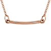 14kt Rose Gold TinyPosh Bar 18in Necklace