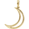 14kt Yellow Gold Crescent Moon Pendant