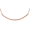 14kt Rose Gold Curved Bar on 18in Necklace