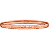 14kt Rose Gold 7 1/2in Hammered Bangle Bracelet