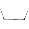 14kt White Gold 1/6 ct Diamond Curvilinear Necklace
