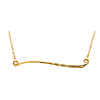 14kt Yellow Gold Freeform Wave Necklace