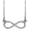 Sterling Silver Rope Infinity Symbol Necklace