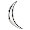 14k White Gold Moon Pendant 10mm