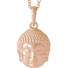 14k Rose Gold Buddha Necklace