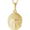 14k Yellow Gold Buddha Necklace