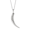 Sterling Silver Tusk Necklace