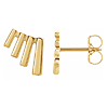 14k Yellow Gold Fan Ear Climbers
