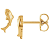 14K Yellow Tiny Koi Fish Earrings