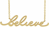 14k Yellow Gold Believe Necklace