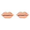 14k Rose Gold Lip Earrings