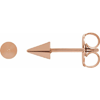 14k Rose Gold Spike Earrings