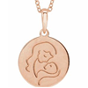 14k Rose Gold Hold You Forever Necklace 