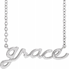 14k White Gold Grace Necklace