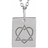 Sterling Silver Adoption Symbol Necklace