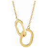 14k Yellow Gold Interlocking Oval Link Necklace
