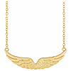 14k Yellow Gold Angel Wings Necklace