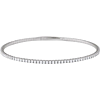 14k White Gold 1.5 ct tw Lab-Grown Diamond Flexible Bangle Bracelet