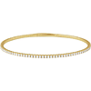 14k Yellow Gold 1.5 ct tw Lab-Grown Diamond Flexible Bangle Bracelet