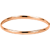 14kt Rose Gold 7in Hinged Bangle Bracelet 4mm