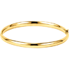 14k Yellow Gold 7in Hinged Bangle Bracelet 4.75mm