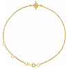 14k Yellow Gold Celestial Charm Bracelet 7.5in