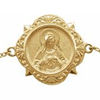 14k Yellow Gold Miraculous Medal Bracelet