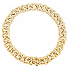 14k Yellow Gold 3/4 ct tw Diamond Curb Bracelet 7in