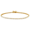 14k Yellow Gold 1 5/8 ct tw Lab Grown Diamond Line Bracelet