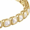 14k Yellow Gold 6.25 ct tw Emerald-cut Lab-Grown Diamond Line Bracelet