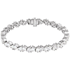 14k White Gold 9.5 ct tw Pear-cut Lab-Grown Diamond Line Bracelet