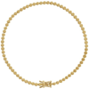 14k Yellow Gold Mirror Disc Line Bracelet 7in
