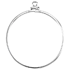 Sterling Silver Coin Bezel Pendant for US Morgan or Peace Dollar Coin