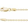 14k Yellow Gold 18in Diamond-cut Cable Chain 1.4mm