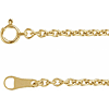 18k Yellow Gold 16in Cable Chain 2.2mm