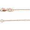 18k Rose Gold 20in Diamond-cut Cable Chain 1mm