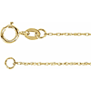 18k Yellow Gold 18in Rope Chain 1mm
