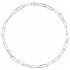Sterling Silver Classic Paper Clip Link Necklace