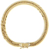 18k Yellow Gold 7.5in Diamond-cut Curb Link Bracelet 6.2mm Thick 