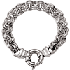 Sterling Silver 8in Double Cable Bracelet 12.5mm