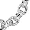 Sterling Silver 7in Flat Cable Chain Bracelet 6.75mm Thick