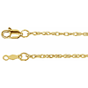 18k Yellow Gold 16in Rope Chain 1.5mm
