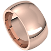 14k Rose Gold 10mm Comfort Fit Wedding Band