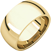 14kt Yellow Gold 10mm Comfort Fit Wedding Band