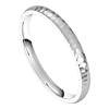 Platinum Comfort Fit Wedding Band with Hammered Finish 2mm