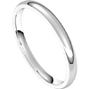Platinum Classic Comfort Fit Wedding Band 2mm