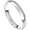 Platinum Classic Comfort Fit Wedding Band 3mm