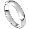 Platinum Classic Comfort Fit Wedding Band 4mm