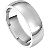 Platinum Classic Comfort Fit Wedding Band 6mm