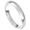 Platinum Lightweight Comfort Fit Wedding Band 3mm